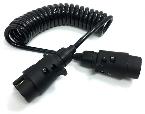 12V 7Pin Trailer Cable Coiled