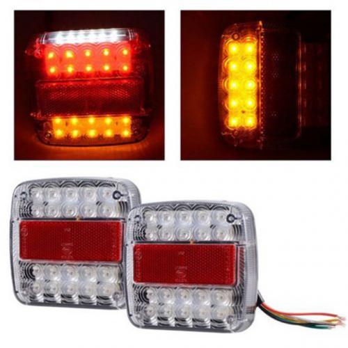 20 LED Car Truck Tail Light Warning Lights Rear Lamps Waterproof Tailligh Rear Turn License