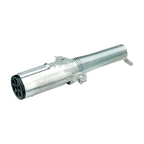 24V 7Pin S-Type Trailer Aluminum Plug With Spring