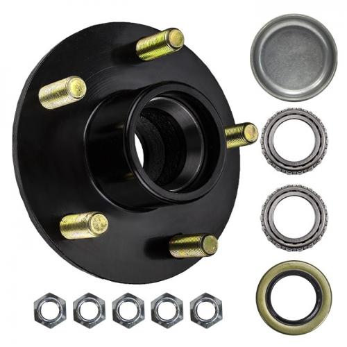 Trailer Hub Kit 5 Bolt 4.5, 3500 lb Trailer Axle - Trailer Replacement Hub